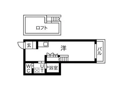 CIELO VISTA(1K/1階)の間取り写真