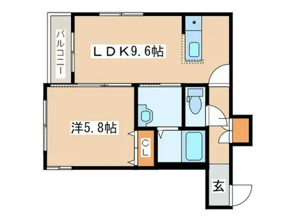 COZY PLACE 栄通(1LDK/4階)の間取り写真