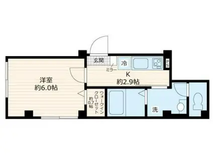 メゾンノワール(1K/1階)の間取り写真