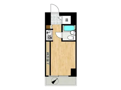 ロジマン御苑(ワンルーム/8階)の間取り写真