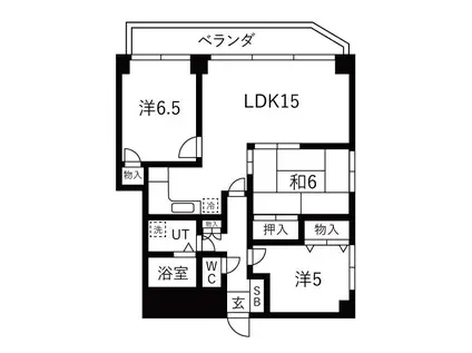 愛知和光ビル(3LDK/7階)の間取り写真
