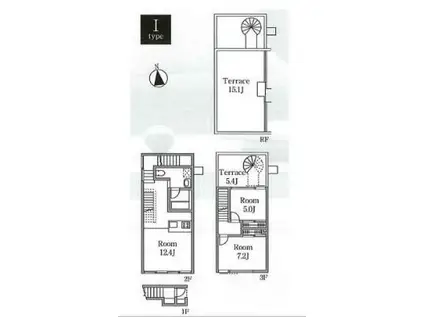 IL CIELO LA FORESTA イルシエロラフォレスタ(2LDK/2階)の間取り写真