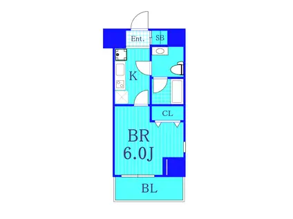 ヴェッセル平沼橋(1K/7階)の間取り写真