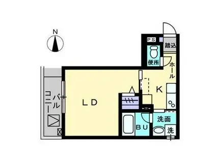 MAISON DE QUATRE III(1K/3階)の間取り写真