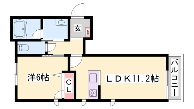 ビューテラスイズミ(1LDK/3階)の間取り写真