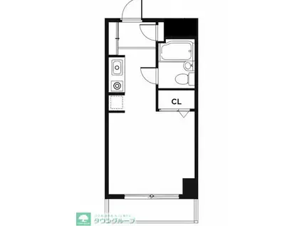ウィンベルソロ 熊谷第3(ワンルーム/3階)の間取り写真