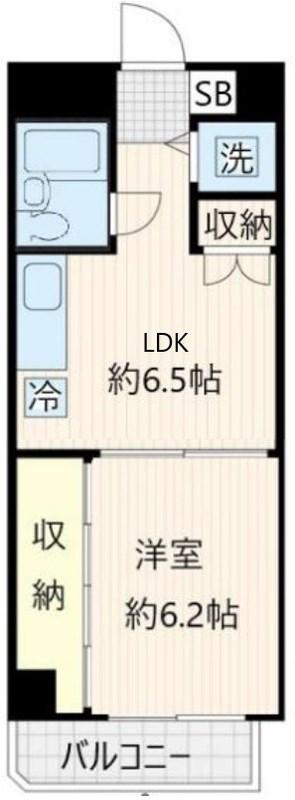 メゾン・カドリーユ(1LDK/1階)の間取り写真