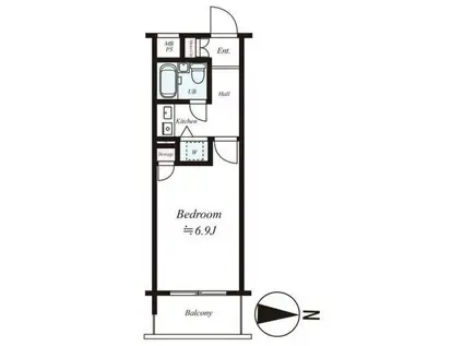 藤和シテイスクエア練馬(1K/7階)の間取り写真