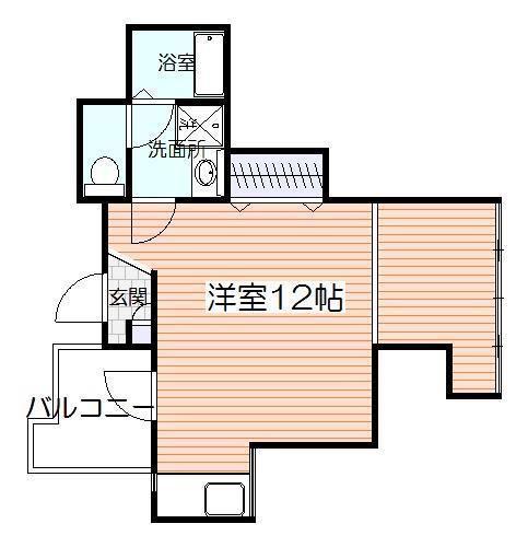 ロイヤルシティ中洲プレミアム(ワンルーム/8階)の間取り写真
