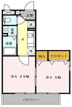 サニーガーデン(2K/3階)の間取り写真