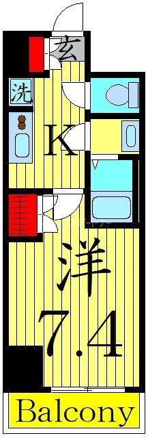 OPEN BLOOM SUMIDA YAHIRO(1K/3階)の間取り写真