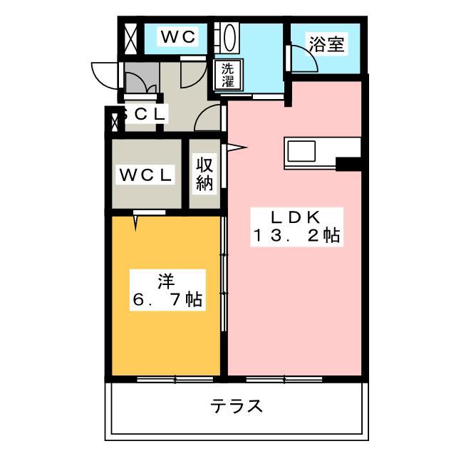 NEUN GLANZ(1LDK/1階)の間取り写真
