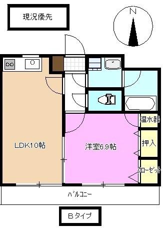 ロイヤルコート(1LDK/4階)の間取り写真
