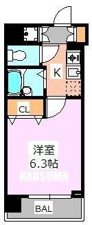 レガロ飛鳥山(1K/7階)の間取り写真