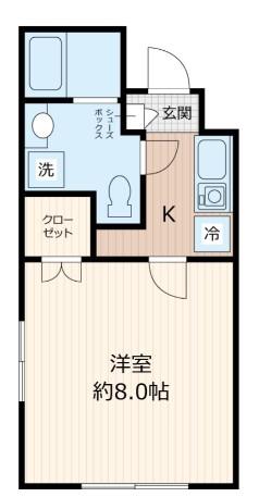 HACO(1K/1階)の間取り写真