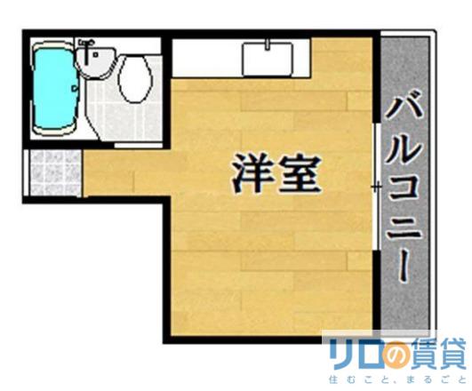 新大阪東ビル(ワンルーム/5階)の間取り写真