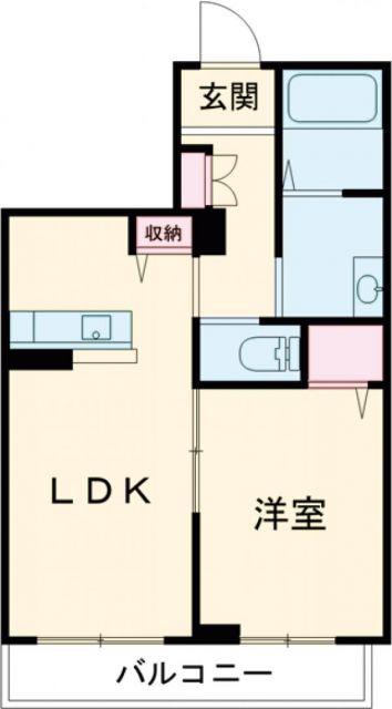 アラヤガーデン(1LDK/3階)の間取り写真