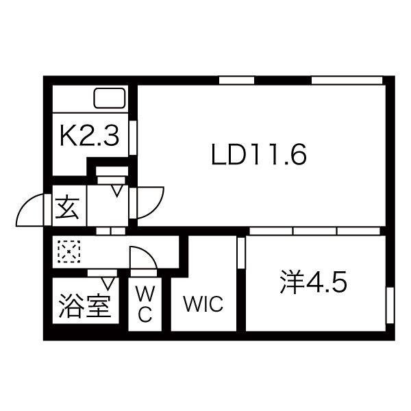 ART PARK II(1LDK/4階)の間取り写真