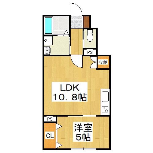 ココ ドルチェ(1LDK/1階)の間取り写真