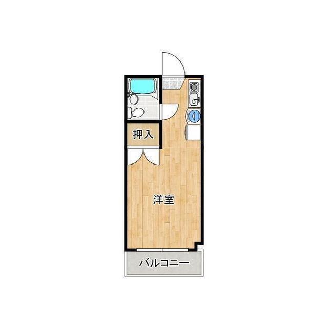 キャンパスシティ(ワンルーム/3階)の間取り写真