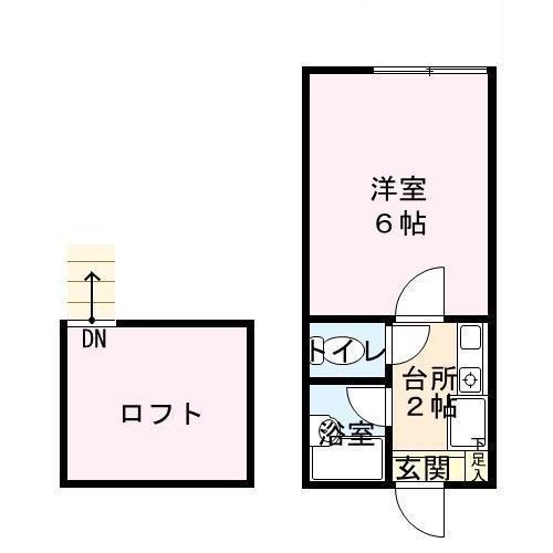 ベルトピア9(1K/1階)の間取り写真