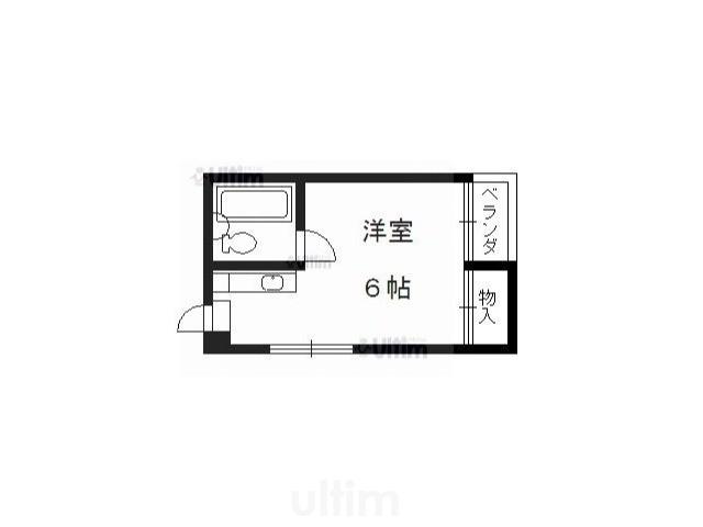 第一京和ハイツ(1K/2階)の間取り写真
