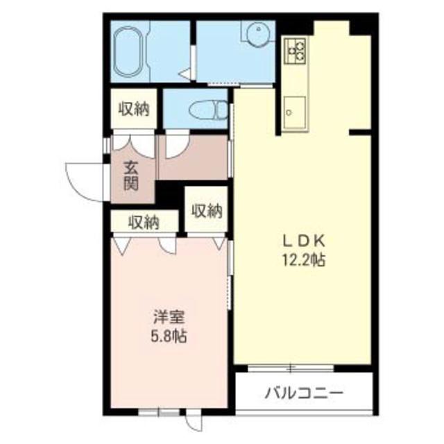 FORENA(1LDK/3階)の間取り写真