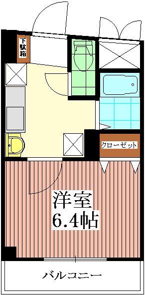 エミネンス亀有7(1K/3階)の間取り写真