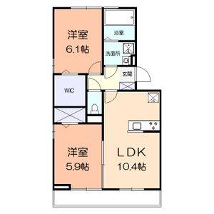 LOGIC I(2LDK/1階)の間取り写真