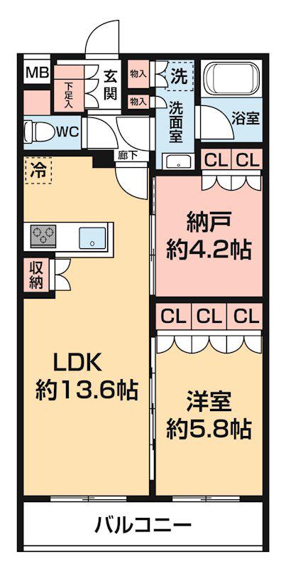 セジョリ板橋坂下II(1SLDK/3階)の間取り写真