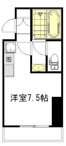 南大塚サンハイツ(ワンルーム/2階)の間取り写真