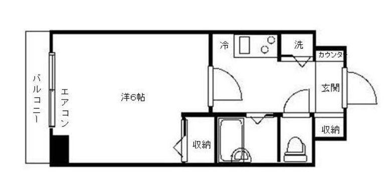 トーシンフェニックス初台弐番館(1K/14階)の間取り写真