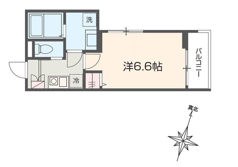 MELDIA与野本町III(1K/3階)の間取り写真