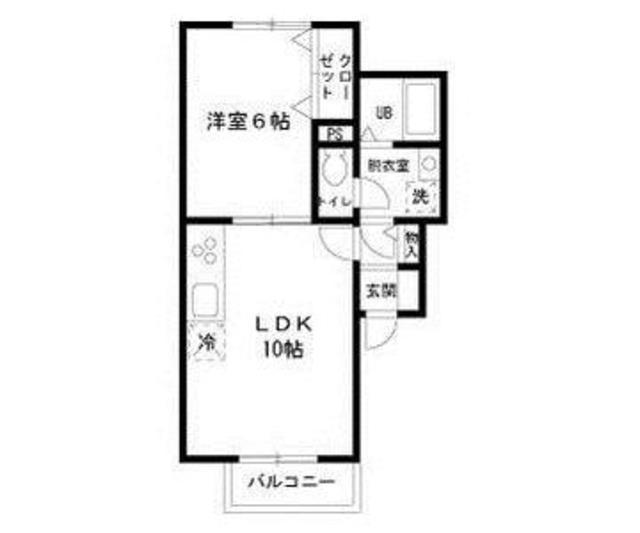 サンフォレスタ(1LDK/1階)の間取り写真