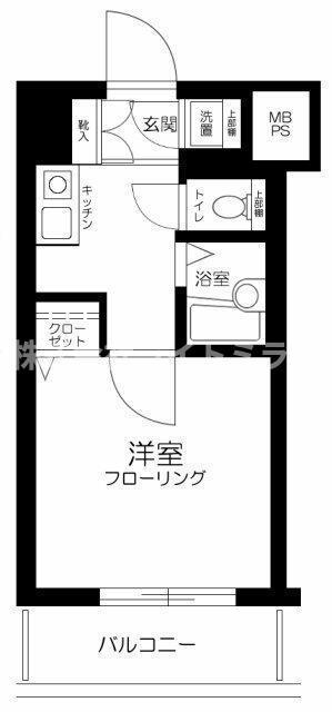 ステージファースト目白(1K/2階)の間取り写真