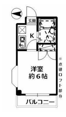 KSGマリーンオークラ(1K/1階)の間取り写真