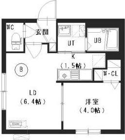 コローレ澄川3-1(1LDK/2階)の間取り写真