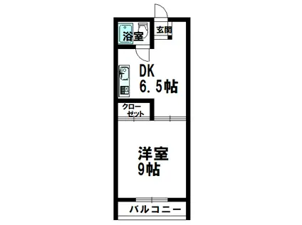 宮崎県日南市下方字堤内552サカモトコーポ(1DK/1階)の間取り写真
