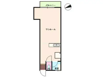 THE BALE 稲取(ワンルーム/1階)の間取り写真