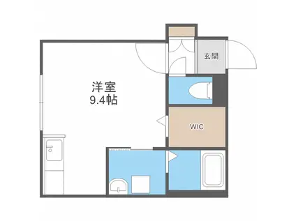 YUGO´S中島(1K/2階)の間取り写真