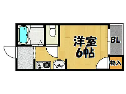 メゾン三栄(1K/1階)の間取り写真