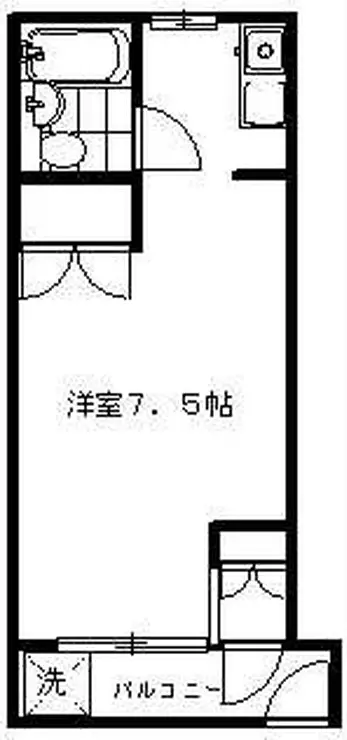 弦巻アパートメント 1階階 間取り