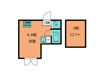 テラス新百合ヶ丘(ワンルーム/2階)の間取り写真