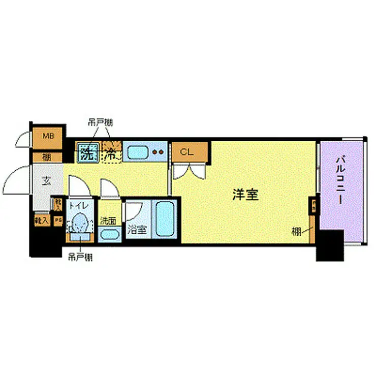 ZOOM品川南 10階階 間取り