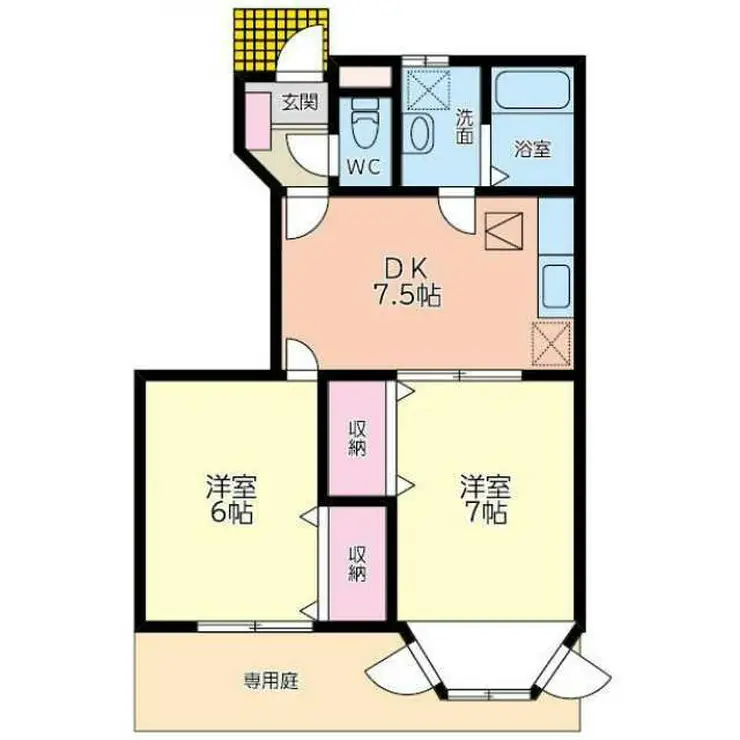 シャルマン木曽 1階階 間取り