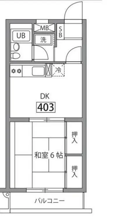 レオドール府中 4階階 間取り