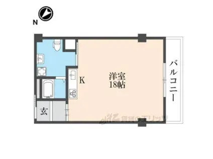 ほほえみやすの郷(ワンルーム/3階)の間取り写真