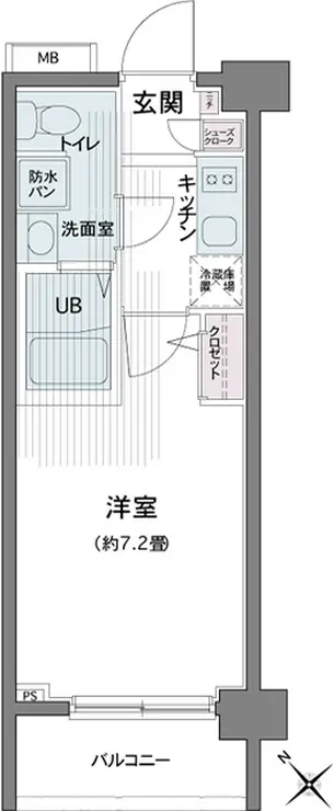 エコロジー都立大学レジデンス 5階階 間取り