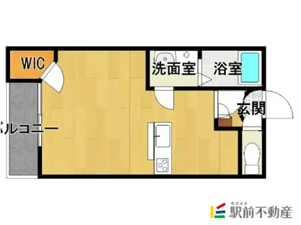 レオネクスト夢咲(1K/1階)の間取り写真