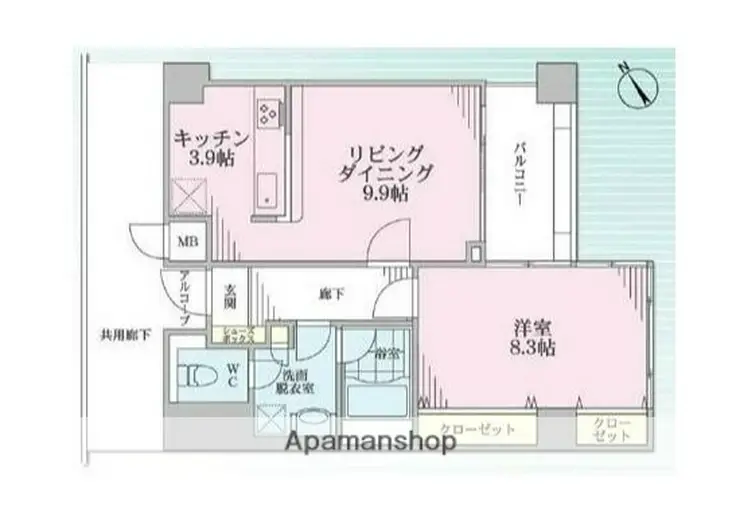 ルート鵠沼 2階階 間取り